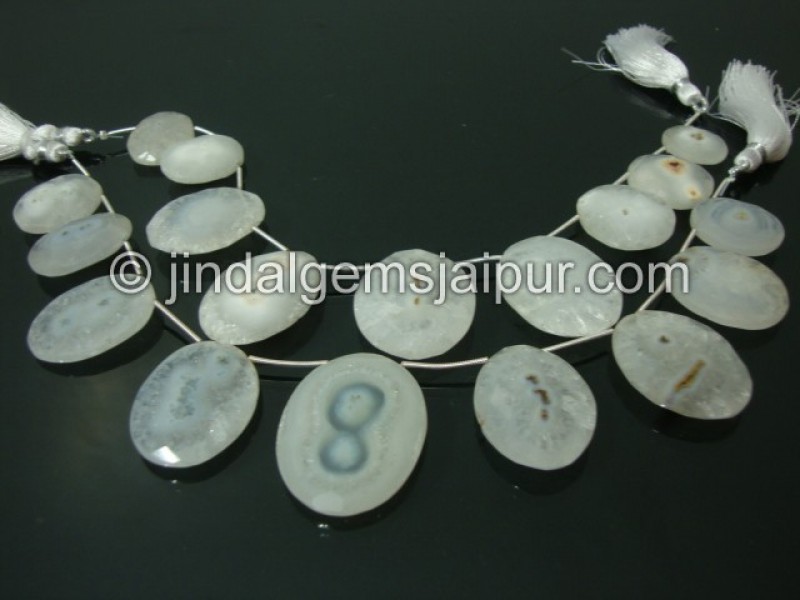 Solar Quartz Faceted Oval Shape Beads